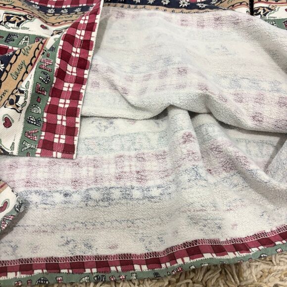 Vintage Erika & Company Farm Print Mock Neck Sweatshirt - Picture 8 of 8